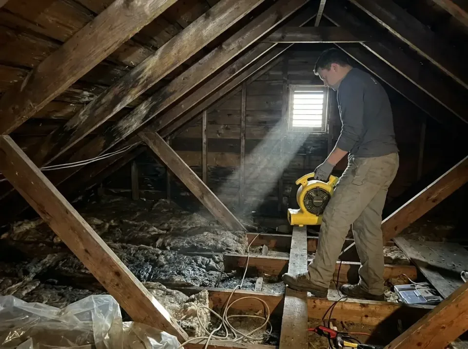 attic-water-damage-drying-proc-007 — frequently asked questions, Emergency Water Extraction & 24/7 Flood Response in Gunters…